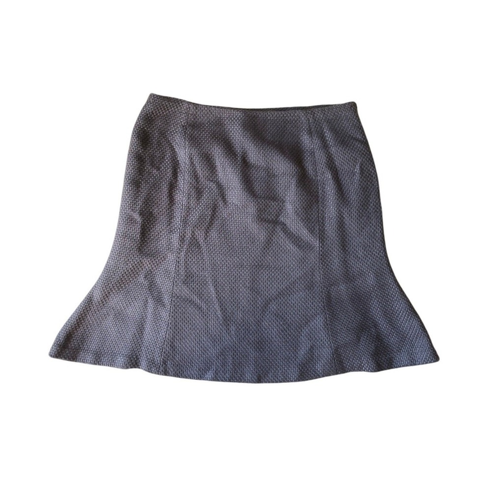 Oscar by Oscar de la Renta Gray Lavender Bouclé Tweed Skirt - Picture 1 of 6